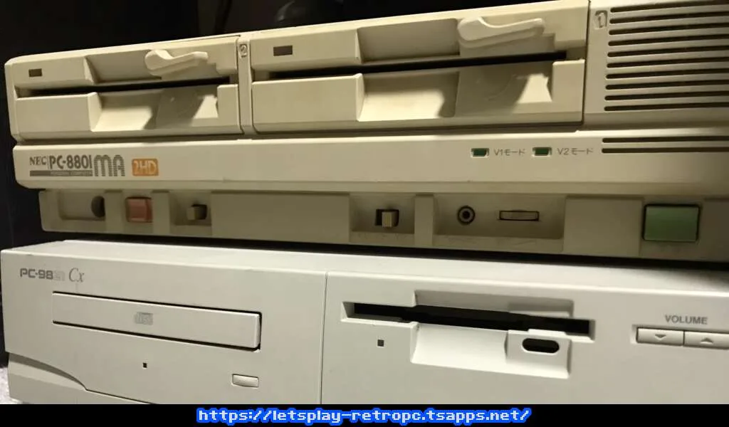 新たに仲間入りしたPC-8801MA