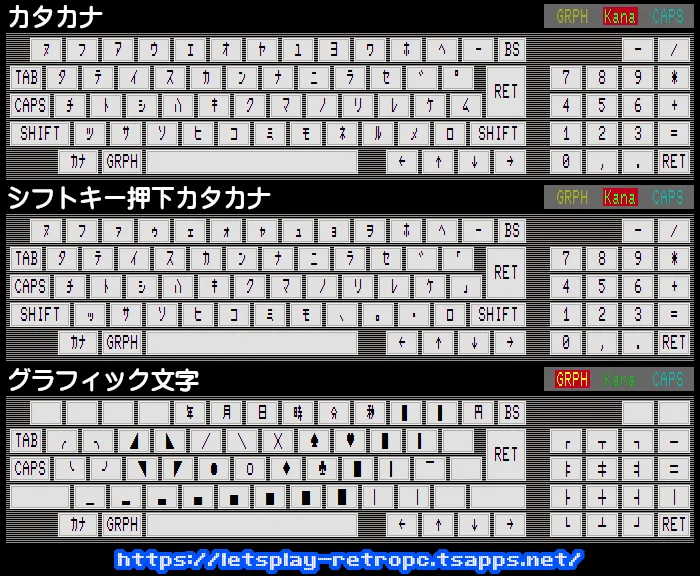 88独自のグラフィック文字も簡単に入力